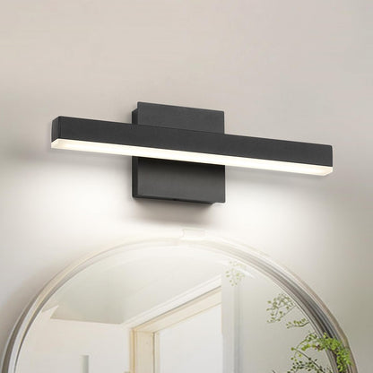Joossnwell Black Bathroom Vanity Light Fixtures Dimmable 5CCT LED Bathroom Lighting Bar 15.75 Inch Modern Bath Lights Fixture Over Mirror 12W