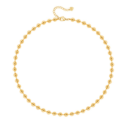 Aobei Pearl 18K Gold Paperclip Chain Choker Satellite Chain Biwa Pearl Pendant Necklace Dainty Jewelry for Women