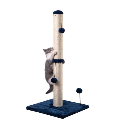 Cat Scratching Post Premium Basics Kitten Scratcher Sisal Scratch Posts with Hanging Ball 22in for Kittens or Smaller Cats (22 inches for Kitten, Beige)