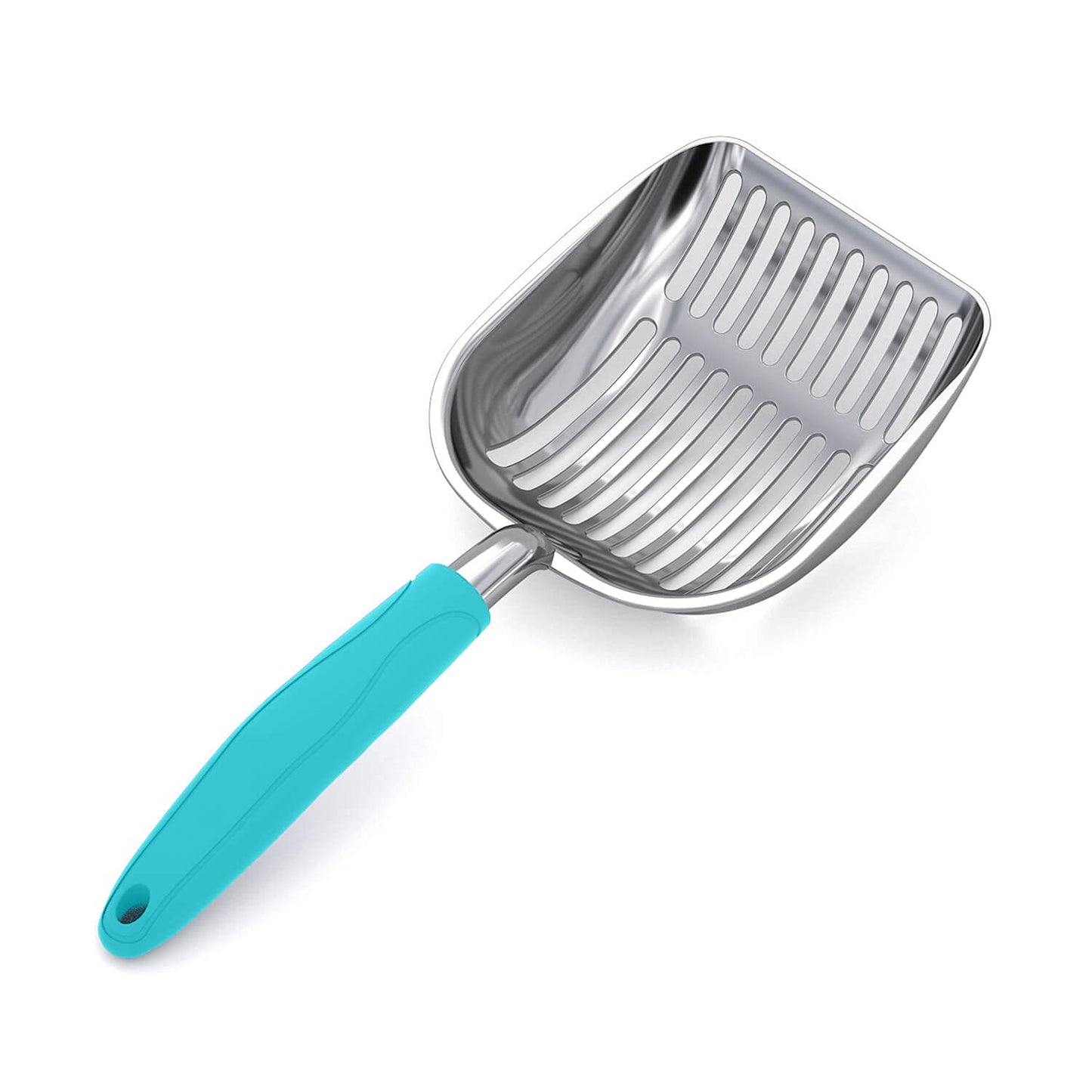 WePet Cat Litter Scoop, Aluminum Alloy Sifter, Kitty Metal Scooper, Deep Shovel, Long Handle, Poop Sifting, Kitten Pooper Lifter, Durable, Heavy Duty, for Litter Box