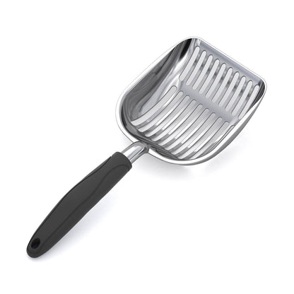 WePet Cat Litter Scoop, Aluminum Alloy Sifter, Kitty Metal Scooper, Deep Shovel, Long Handle, Poop Sifting, Kitten Pooper Lifter, Durable, Heavy Duty, for Litter Box