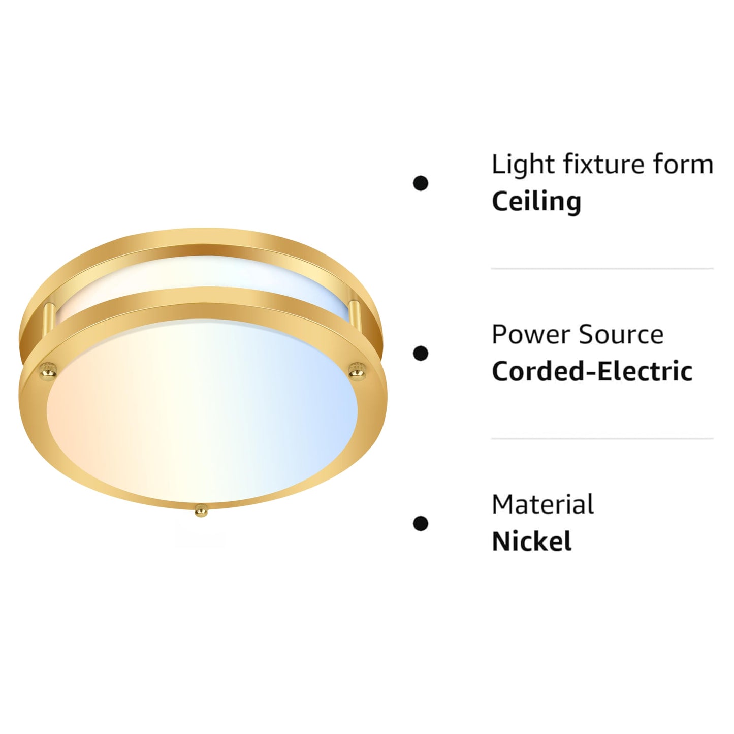 13 inch Flush Mount LED Ceiling Light Fixture, 2700K/3000K/3500K/4000K/5000K Adjustable Ceiling Lights, Oil Rubbed Bronze Saturn Dimmable Lighting for Hallway Bathroom Kitchen or Stairwell, ETL Listed