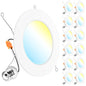 Sunco 12 Pack Retrofit LED Recessed Lighting 6 Inch, Can Lights for Ceiling, 1200 LM, 15W, Selectable CCT 2700K/3000K/4000K/5000K/6000K, Dimmable, Ultra Thin Flat Light Fixture UL