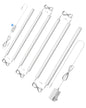 ASOKO Under Cabinet Led Light Plug in, Dimmable Daylight White 4500K, 3 Pack 12 inch Linkable Led Under Counter Lights for Kitchen, Shelf, Workbench, Cupboard, ETL Listed Plug 24V, UNO-LK 4500K
