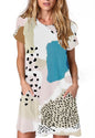 Alaster Women’s Casual Summer T Shirt Dress Loose Short Sleeve Tunic Dress with Pocket for Women
