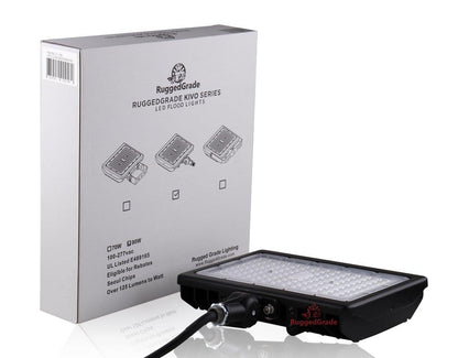 RuggedGrade 120W - Kivo II CS Series LED Floodlight - 17,400 Lumens - Color Selectable 30K/40K/50K - Knuckle Mount