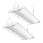 High Bay Led Shop Lights 150W 2Pack 4000K/5000K Switchable Linear High Bay Light Directional 0-10V Dimmable 100-277V Hardwire 135LM/W Commercial Lighting for Warehouse, Workshop, Supermarket