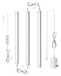 ASOKO Under Cabinet Led Light Plug in, Dimmable Daylight White 4500K, 3 Pack 12 inch Linkable Led Under Counter Lights for Kitchen, Shelf, Workbench, Cupboard, ETL Listed Plug 24V, UNO-LK 4500K