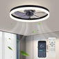 20‘’ Ceiling Fan with Light, Upgraded Low Profile Fan, Flush Mount Ceiling Fan, 6 Speeds, Dimmable LED, App & Remote Control, Quiet DC Motor, for Bedroom, Living Room, F115 White