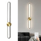 Modern Wall Sconce 4000K Dimmable LED Wall Light Fixture, Hardwired Wall Lamp for Living Room, Dining Room, Bedroom, Hallway, Lobby, Entryway (Brushed Black, H110cm/43.3inch)