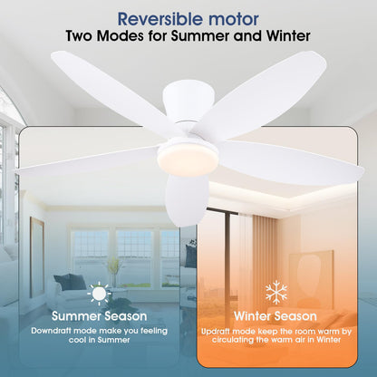 Ceiling Fans with Lights-36 Low Profile Ceiling Fan with Light and Remote/APP Control,Flush Mount,DC Reversible,LED Dimmable Blakc Ceiling Fans for Bedroom,Indoor/Outdoor Patio Use