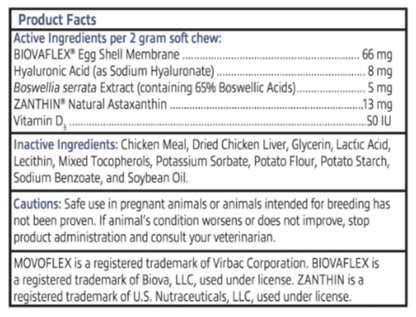 Advanced Soft Chews Hip Joint Support Supplement for Large Dogs- 60 Count by Virbac