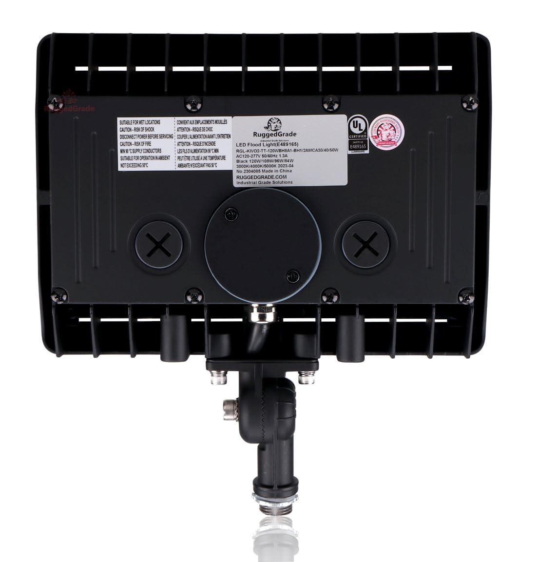 RuggedGrade 120W - Kivo II CS Series LED Floodlight - 17,400 Lumens - Color Selectable 30K/40K/50K - Knuckle Mount