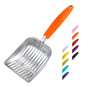 WePet Cat Litter Scoop, Aluminum Alloy Sifter, Kitty Metal Scooper, Deep Shovel, Long Handle, Poop Sifting, Kitten Pooper Lifter, Durable, Heavy Duty, for Litter Box
