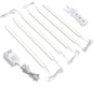 ASOKO Under Cabinet Led Light Plug in, Dimmable Daylight White 4500K, 3 Pack 12 inch Linkable Led Under Counter Lights for Kitchen, Shelf, Workbench, Cupboard, ETL Listed Plug 24V, UNO-LK 4500K