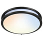 13 inch Flush Mount LED Ceiling Light Fixture, 2700K/3000K/3500K/4000K/5000K Adjustable Ceiling Lights, Oil Rubbed Bronze Saturn Dimmable Lighting for Hallway Bathroom Kitchen or Stairwell, ETL Listed