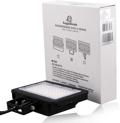 RuggedGrade 120W - Kivo II CS Series LED Floodlight - 17,400 Lumens - Color Selectable 30K/40K/50K - Knuckle Mount
