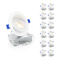 Ensenior 12 Pack 4 inch 5CCT LED Gimbal Led Recessed Light with Junction Box, 360°+90° Adjustable Directional Eyeball Lighting, Dimmable, 2700K/3000K/3500K/4000K/5000K, 950LM, 10W=85W-ETL&FCC