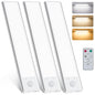 Under Cabinet Lighting, Motion Sensor Light Indoor with Remote Control, Rechargeable 2500mAh Closet Lights Wireless, 3 Color Temps & Adjustable Brightness Under Counter Lights for Kitchen (5)