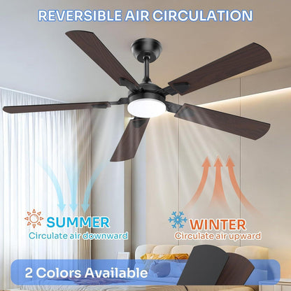 52 Inch Energy Efficient Ceiling Fan With LED Lighting-2