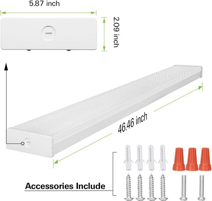 4 Pack 4FT LED Wraparound Light with 3 Wattages/3 Lumens/3 CCT
