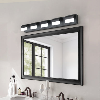 Modern Bathroom Vanity Lighting 5-Light LED Vanity Lights Over Mirror