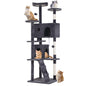 BestPet 54in Cat Tree Tower for Indoor Cats,Multi-Level Furniture Activity Center with Scratching Posts Stand House Condo Funny Toys Kittens Pet Play House,Dark Gray