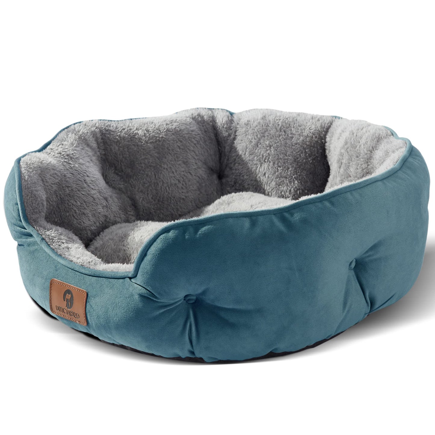 Asvin Small Dog Bed for Small Dogs, Cat Beds for Indoor Cats, Pet Bed for Puppy and Kitty, Extra Soft & Machine Washable with Anti-Slip & Water-Resistant Oxford Bottom, Grey, 20 inches