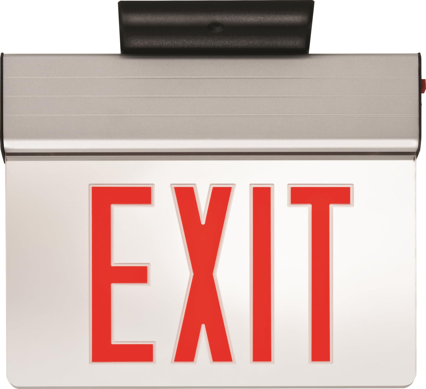 Lithonia Lighting EDG 1 G EL M6 Aluminum LED Emergency Exit Sign, 3 watts, Green