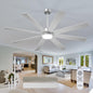 addlon 72 Inch Large Ceiling Fans with Lights, Black Ceiling Fan with Remote Control, Reversible, 5CCT, Dimmable, DC Motor, Modern Ceiling Fan for Living Room, Kitchen, Patio Indoor/Outdoor Use,
