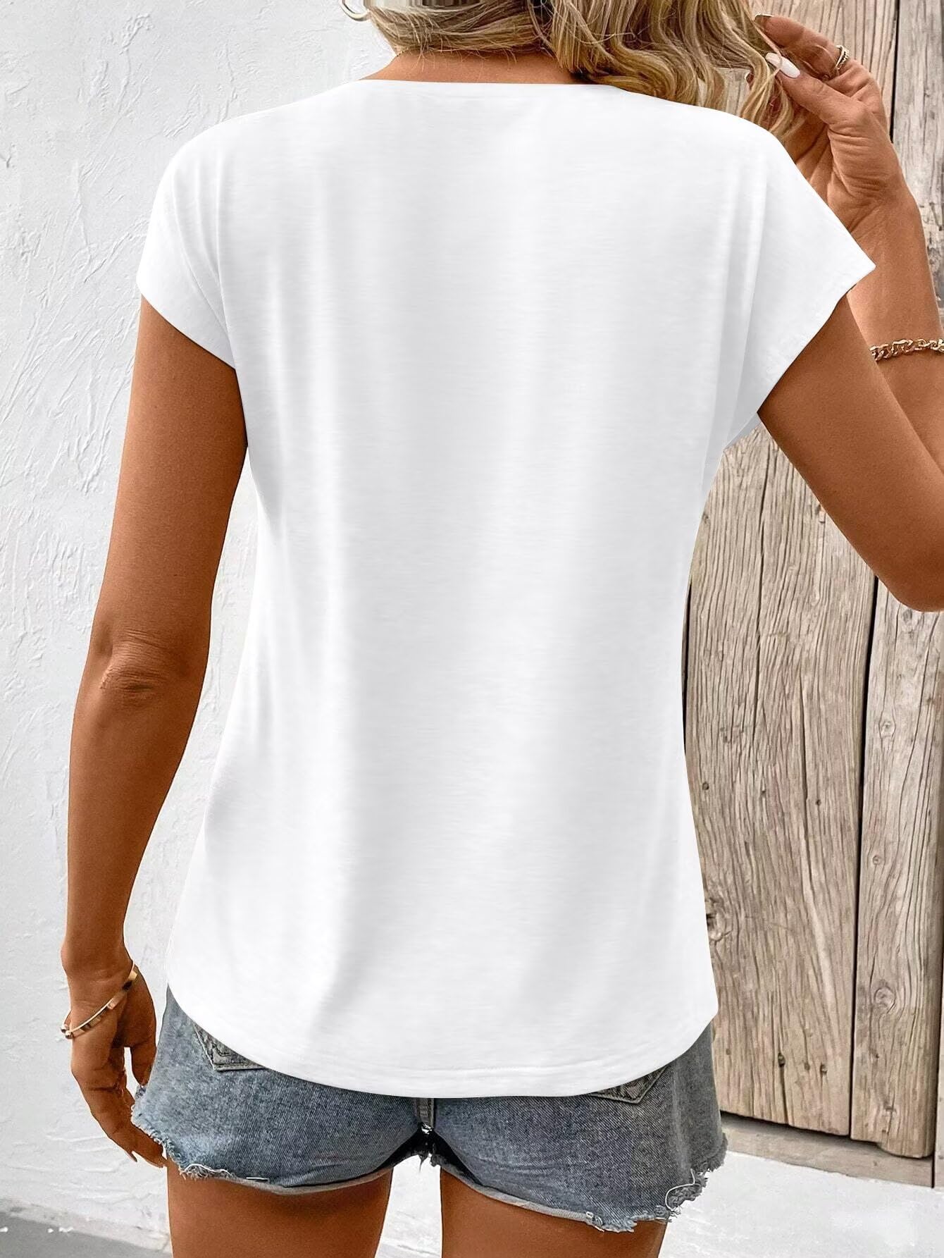 Bliwov 3 Pack Women's Cap Sleeve Tank Tops U Neck Spring Summer Tops Casual Tee Shirts 2025 Beach Vacation Fashion Clothes