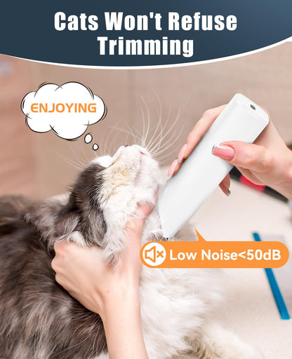 oneisall Pet Clipper for Cat Matted Hair, Pet Shaver for Cats Quiet Pet Hair Clippers Cordless Cat Clippers for Matted Hair Cat Clippers for Long Hair(Standard Blade)