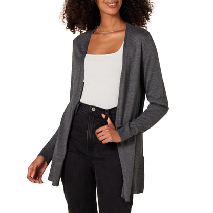 Women's Lightweight Open-Front Cardigan Sweater (Available in Plus Size)