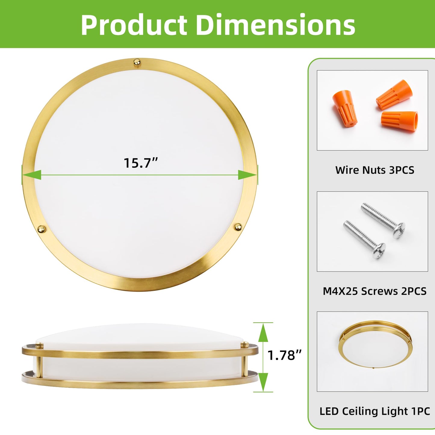 13 inch Flush Mount LED Ceiling Light Fixture, 2700K/3000K/3500K/4000K/5000K Adjustable Ceiling Lights, Oil Rubbed Bronze Saturn Dimmable Lighting for Hallway Bathroom Kitchen or Stairwell, ETL Listed