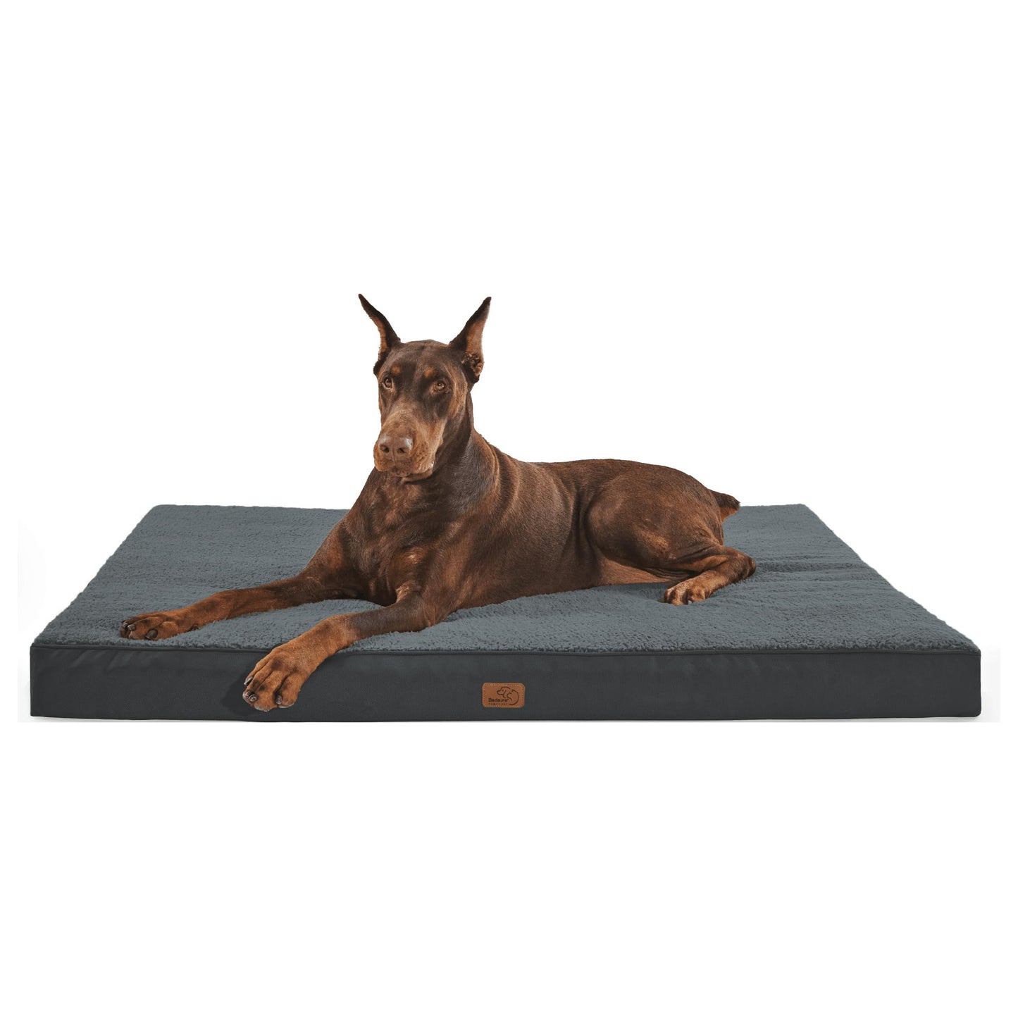 Bedsure Dog Bed for Large Dogs - Orthopedic Waterproof Puppy Beds with Removable Washable Cover, Egg Crate Foam Pet Mat, Suitable for Pet Up to 65 lbs