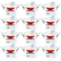 HONZIN 12 Pack 4 Inch Recessed Lighting, 5CCT Gimbal Led Recessed Light 4 Inch with Junction Box, Dimmable, 9W CRI90+, IC Rated, 2700K/3000K/3500K/4000K/5000K Selectable, No Fire Cone Needed