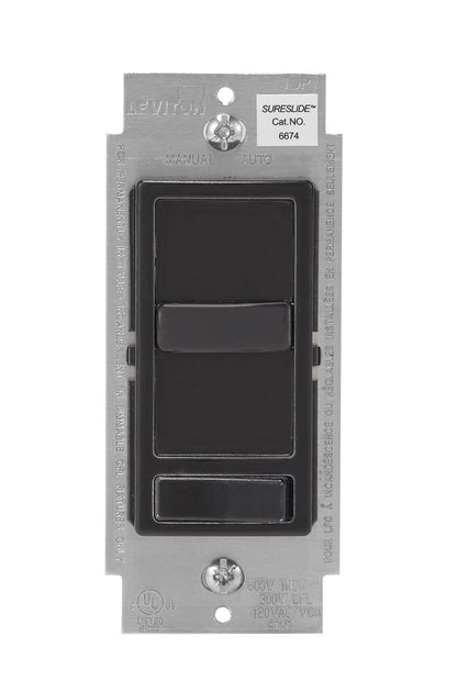 Leviton SureSlide Dimmer Switch for Dimmable LED, Halogen and Incandescent Bulbs, 6674-P0W, White