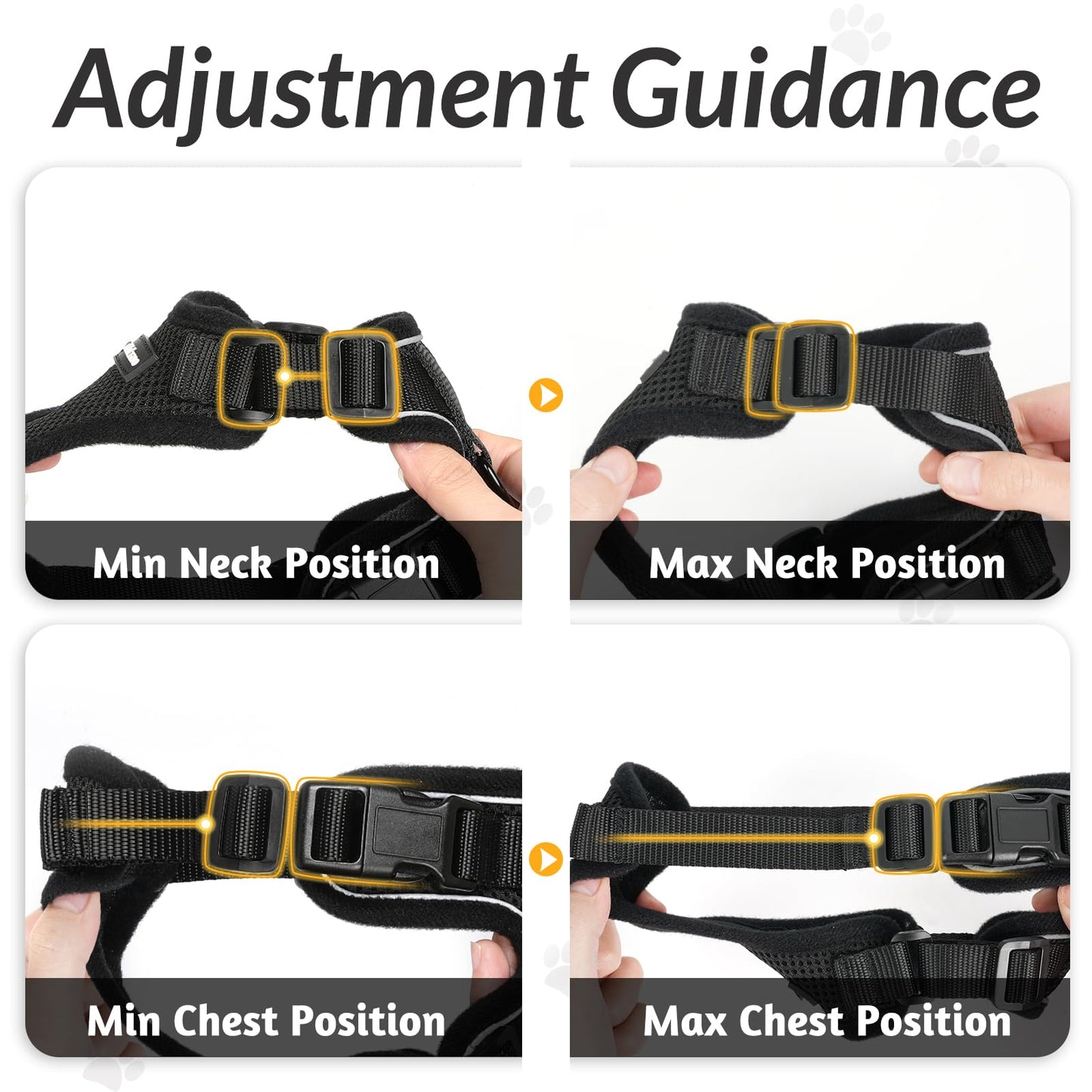 rabbitgoo Cat Harness and Leash for Walking, Escape Proof Soft Adjustable Vest Harnesses for Cats, Easy Control Breathable Reflective Strips Jacket, Black, XS