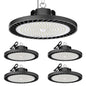 4Pack LED High Bay Light 200W 30000LM Commercial Lighting Products, 100-277V 6000K with Plug, Led Shop Lighting for Garage Barn Gyms Workshop Lighting