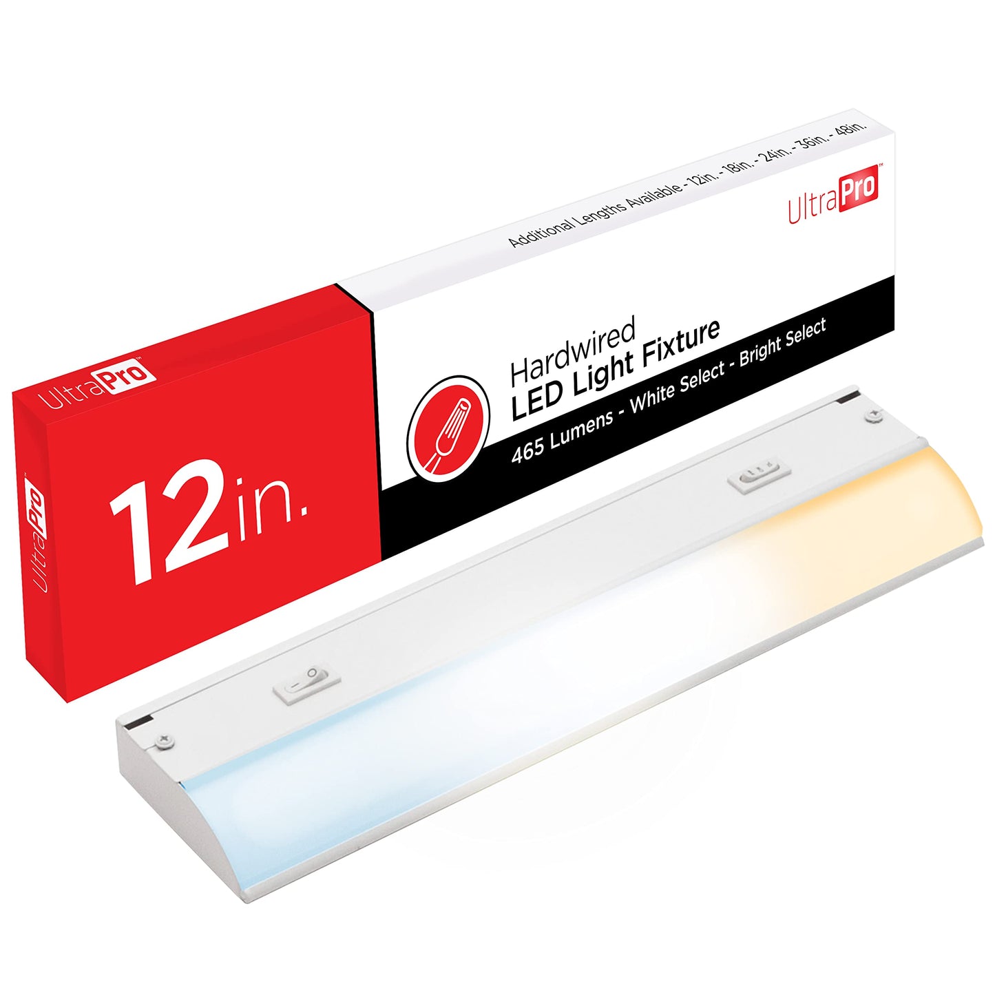 UltraPro 24 inch Hardwired Under Cabinet Lights, 3 Color Settings - 2700K/4000K/5000K - Warm White, Cool White, and Daylight, Under Cabinet Lighting, Dimmable Under Counter Lights for Kitchen, 45368