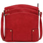 ALYSSA Triple Zip Pocket Large Crossbody Bag