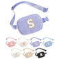 YOOLIFE Easter Gifts for Girls Kids Basket Stuffers - Birthday Gifts for Girls Daughter Sister Friends, Initial Crossbody Bag Belt Bag Fanny Pack for Women, Pink A