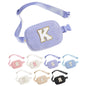YOOLIFE Easter Gifts for Girls Kids Basket Stuffers - Birthday Gifts for Girls Daughter Sister Friends, Initial Crossbody Bag Belt Bag Fanny Pack for Women, Pink A