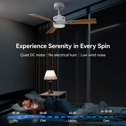 SUNMORY Ceiling Fans with Lights and Remote, 30 inch Low Profile Ceiling Fan with Light, Modern Flush Mount Ceiling Fan for Bedroom/Kitchen/Dining Room/Patio, 6 Wind Speeds, Dimmable, White