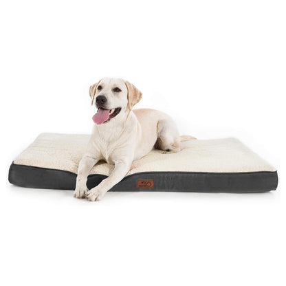 Bedsure Dog Bed for Large Dogs - Orthopedic Waterproof Puppy Beds with Removable Washable Cover, Egg Crate Foam Pet Mat, Suitable for Pet Up to 65 lbs