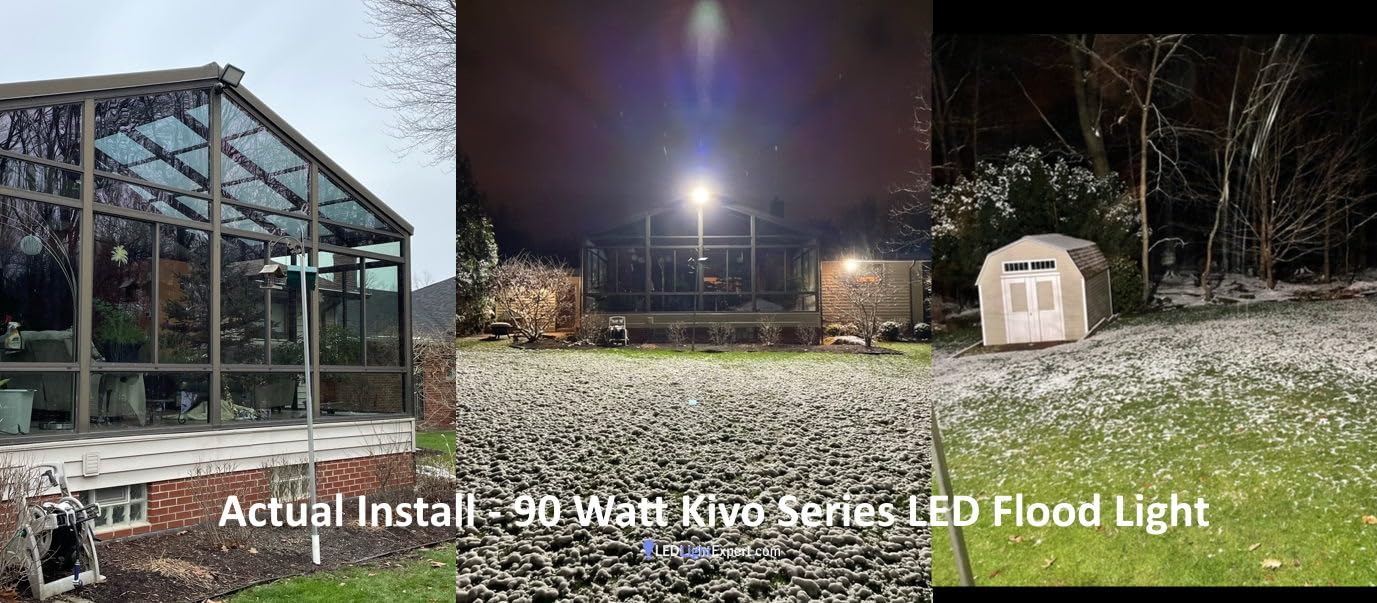RuggedGrade 120W - Kivo II CS Series LED Floodlight - 17,400 Lumens - Color Selectable 30K/40K/50K - Knuckle Mount