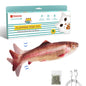 Potaroma Cat Toys Flopping Fish with SilverVine and Catnip, Moving Kitten Kicker, Floppy Wiggle Carp for Small Dogs, Interactive Motion Kitty Exercise, 10.5 Inches