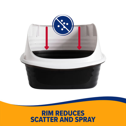 Arm & Hammer Cat Boxes for Indoor Cats with Microban, Sifting Litter Box, Scoop Free Cat Litter Tray, USA Made