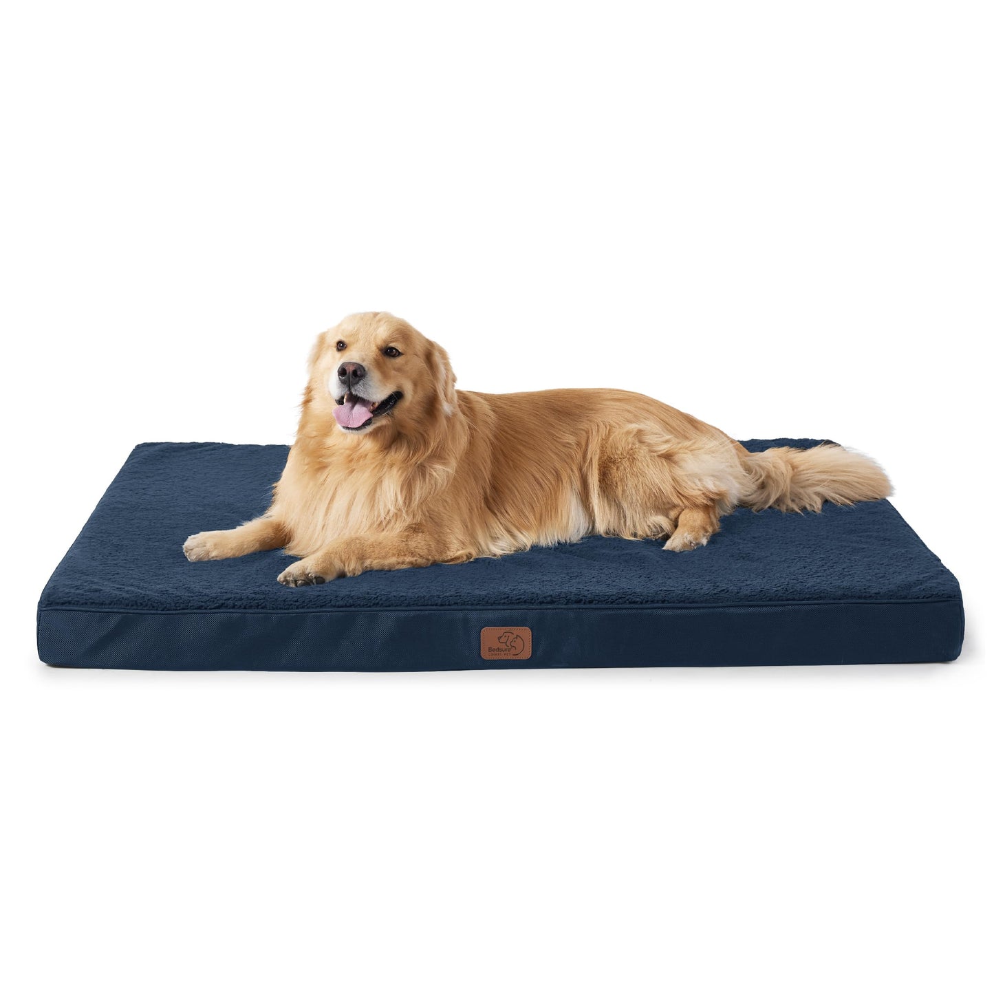 Bedsure Dog Bed for Large Dogs - Orthopedic Waterproof Puppy Beds with Removable Washable Cover, Egg Crate Foam Pet Mat, Suitable for Pet Up to 65 lbs