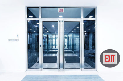 Lithonia Lighting TCE RG EL M4 Steel Exit Sign with Red/Green Switching, Ni-MH Battery Backup